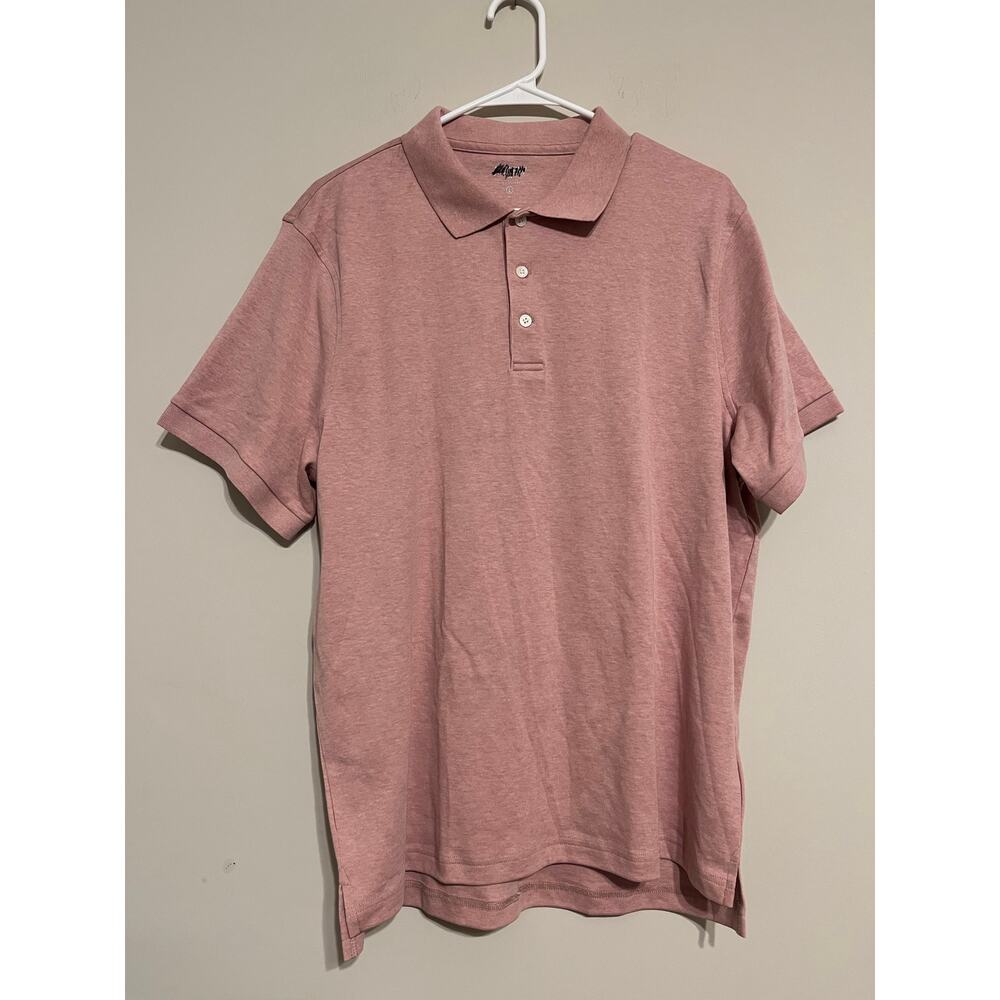 J. Crew Men’s Soft-touch polo shirt in dusty pink size Large